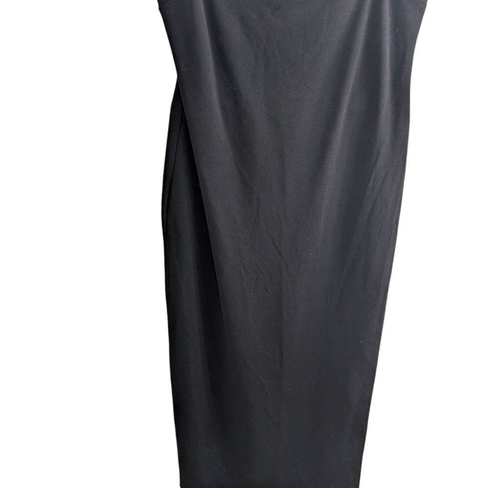 Dynamite Classic Black Drape Skirt